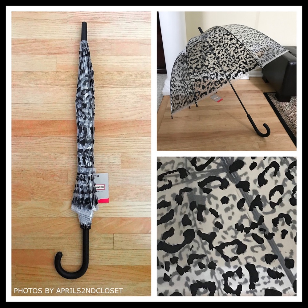 HUNTER LEOPARD PRINT LARGE BUBBLE WALKER UMBRELLA - Picture 2 of 8
